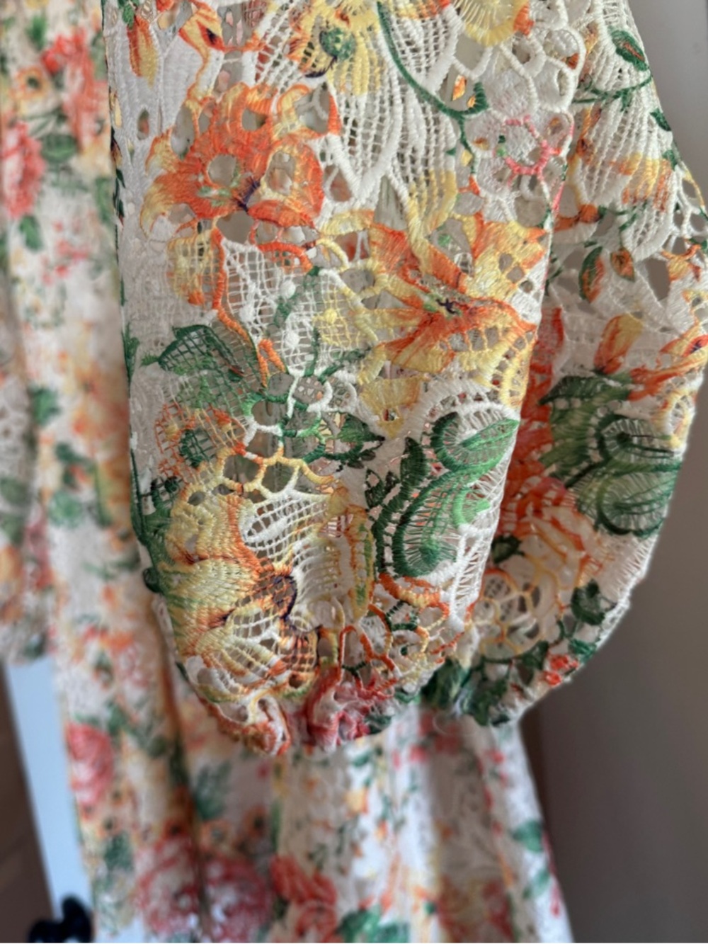 Dalia MacPhee Dress Floral Lace Cottage 
Xl eyelet Shirtdress NWT - Picture 5 of 12